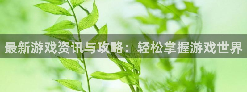 长征娱乐平台注册开户:最新游戏资讯与攻略:轻松掌握游戏世界